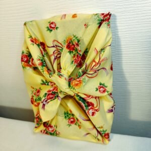 Tissu cadeau « Fleuri » 50 x 50 cm