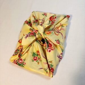 Tissu cadeau « Fleuri » 50 x 50 cm