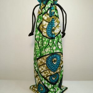 Tissu cadeau africain pour bouteille